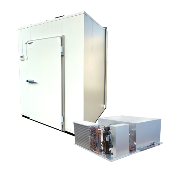 プレハブ冷蔵庫冷却ユニットセット上置タイプ0.5坪（AFL-P05RB 三菱電機製）